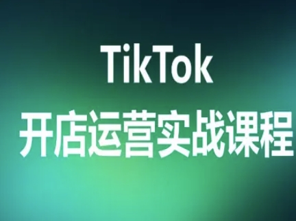 TikTok开店运营实战课程,TK跨境电商实操全流程-富爸爸项目圈