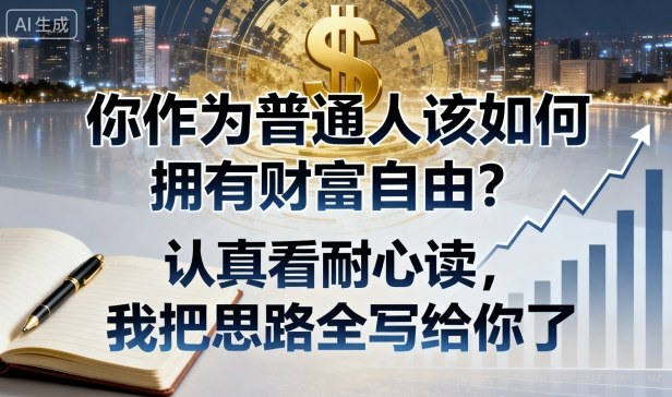 付费文章:你作为普通人该如何拥有财富自由?认真看耐心读,我把思路全写给你了-富爸爸项目圈