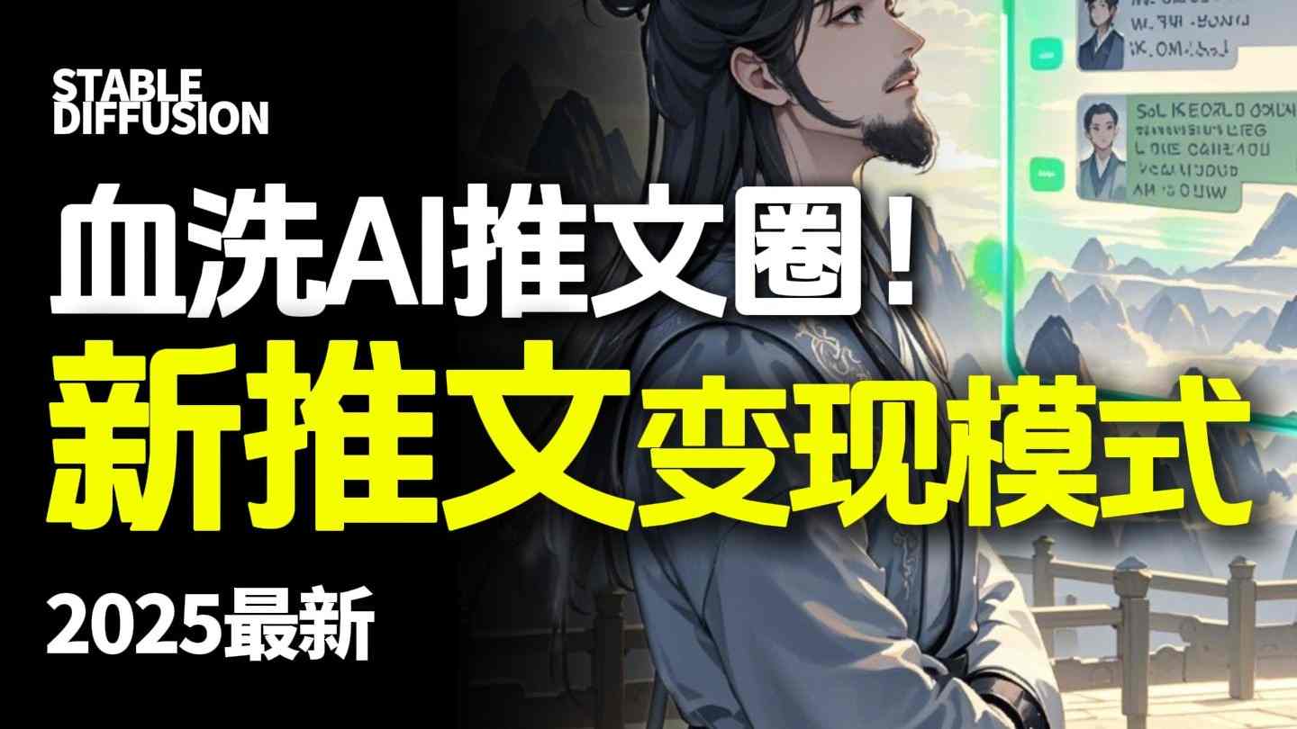 最新AI动态电影漫画小说推文,全流程实操教学,小白也能月入1W+-富爸爸项目圈