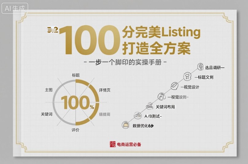 100分完美Listing打造全方案,想要完美listing必须是需要一步一个脚印的-富爸爸项目圈