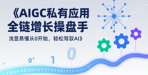 AIGC私有化应用全链增长操盘手,浅显易懂从0开始,轻松驾驭AI-富爸爸项目圈