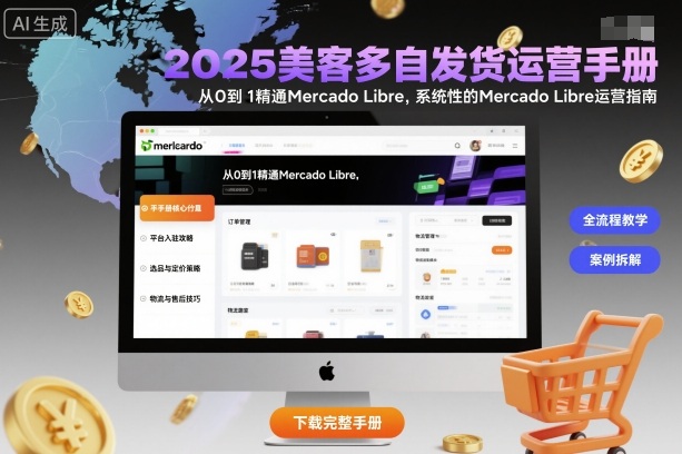 2025美客多自发货运营手册:从0到1精通Mercado Libre,系统性的Mercado Libre运营指南-富爸爸项目圈