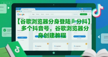 谷歌浏览器分身登陆多个抖音号,谷歌浏览器分身创建教程-富爸爸项目圈