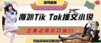 海外tiktok小说推文暴力项目,高停留率,高转化率,上手后一天搞顿饭钱不是问题-富爸爸项目圈