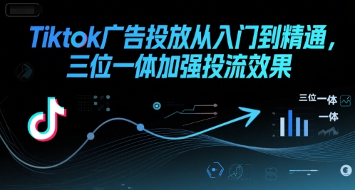 Tiktok广告投放从入门到精通,三位一体加强投流效果-富爸爸项目圈