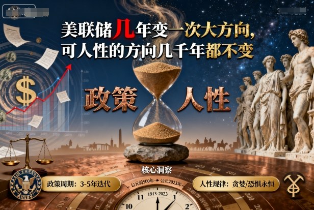 付费文章:美联储几年变一次大方向,可人性的方向几千年都不变-富爸爸项目圈