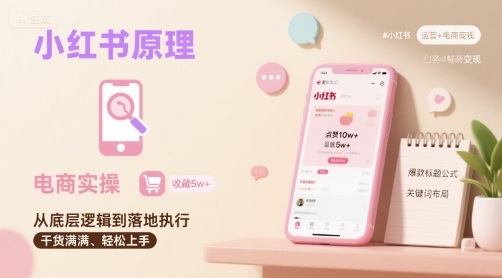 小红书原理以及详细实操流程,小红书电商教程-富爸爸项目圈