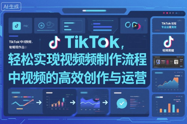 TikTok中视频制做流程,轻松实现Tk中视频的高效创作与运营-富爸爸项目圈