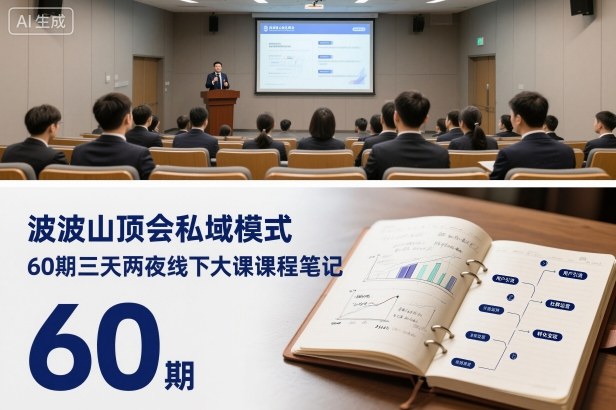 波波山顶会私域模式60期三天两夜线下大课课程笔记(文档)-富爸爸项目圈