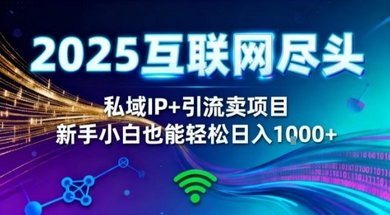 2025网创尽头王炸项目!私域IP+精准引流,新手小白在家躺賺日入1k,零经验也能上手【揭秘】-富爸爸项目圈