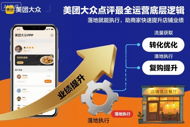 美团大众点评最全运营底层逻辑,落地就能执行,助商家快速提升店铺业绩-富爸爸项目圈