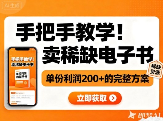 手把手教学!在小红书卖稀缺电子书,单份利润2张+的完整方案-富爸爸项目圈