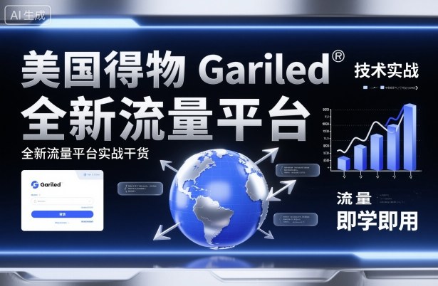美国得物Gariled技术实战,全新流量平台实战干货,即学即用-富爸爸项目圈