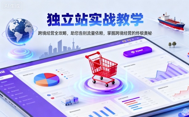 独立站实战教学,跨境经营全攻略,助您告别流量依赖,掌握跨境经营的终极奥-富爸爸项目圈
