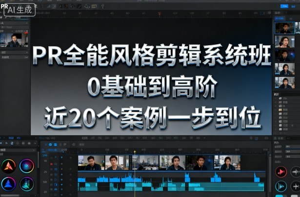 PR全能风格剪辑系统班,0基础到高阶,近20个案例一步到位-富爸爸项目圈
