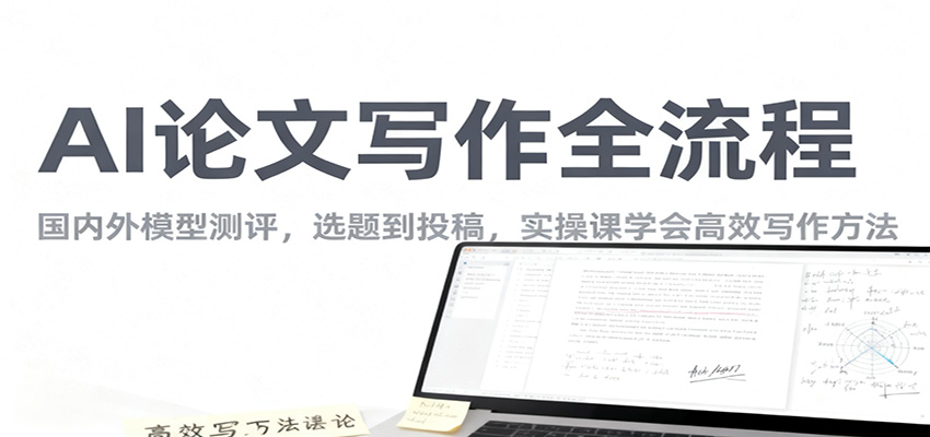 AI论文写作全流程,国内外模型测评,选题到投稿,实操课学高效写作方法-富爸爸项目圈