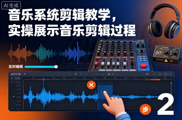 音乐系统剪辑教学,实操展示音乐剪辑过程-富爸爸项目圈