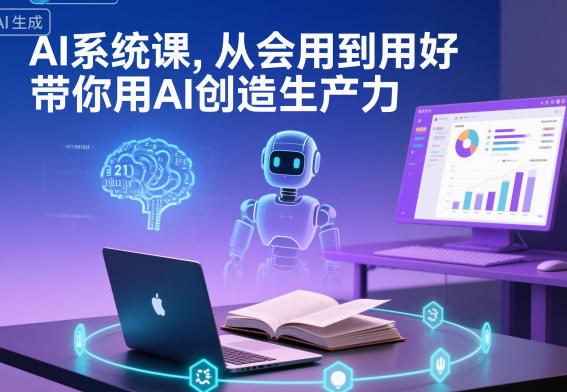 AI系统课,从会用到用好,带你用AI创造生产力-富爸爸项目圈