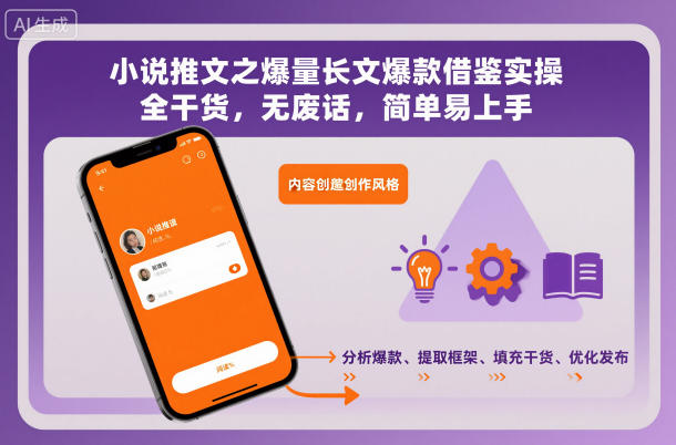 小说推文之爆量长文爆款借鉴实操,全干货,无废话,简单易上手-富爸爸项目圈