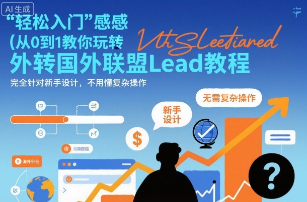 国外联盟賺美刀项目,从0到1教你玩转国外联盟Lead教程,纯新手可操作性100%-富爸爸项目圈