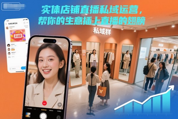 实体店铺直播私域运营,帮你的生意插上直播的翅膀-富爸爸项目圈