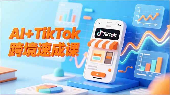 (16745期)AI+TikTok跨境速成课,智能翻译、店铺定位、流程拆解,7天高效上线运营-富爸爸项目圈