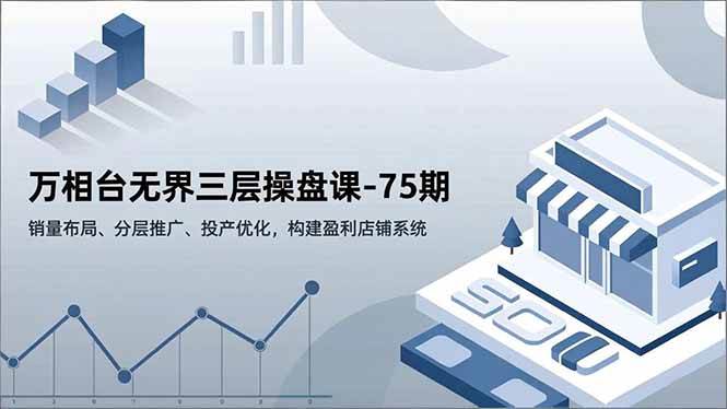 (16769期)万相台无界三层操盘课-75期,销量布局、分层推广、投产优化,构建盈利店铺系统-富爸爸项目圈