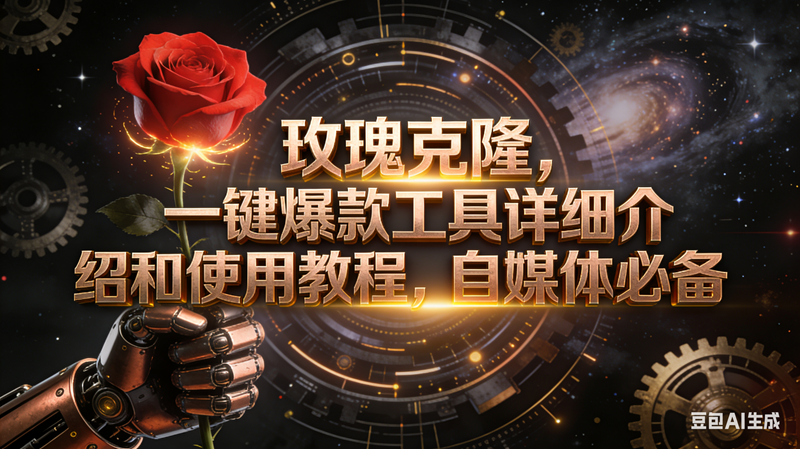 (16792期)玫瑰克隆工具,自媒体必备,一键爆款工具详细介绍和使用教程-富爸爸项目圈