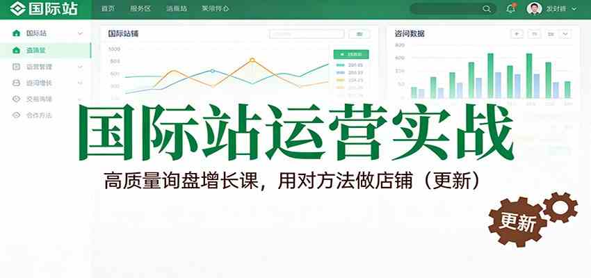 国际站运营实战,高质量询盘增长课,用对方法做店铺(更新)-富爸爸项目圈