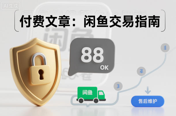 付费文章:闲鱼交易指南,怎么才能降低被坑被马扁的概率-富爸爸项目圈