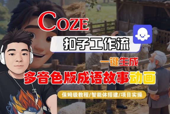 Coze扣子智能体工作流一键生成“多音色版成语故事“动画,全流程保姆级教学-富爸爸项目圈