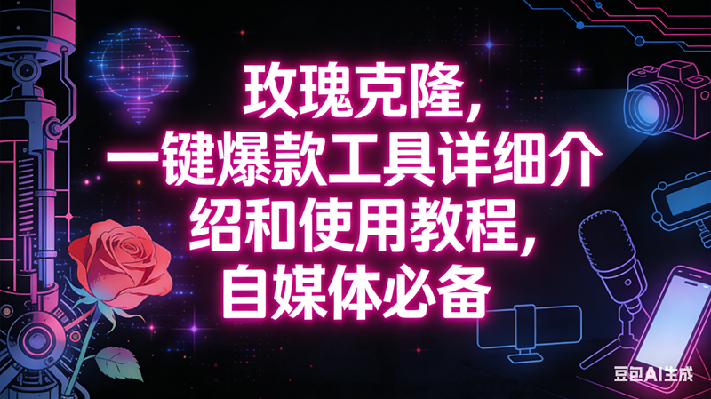 (16811期)玫瑰克隆工具,自媒体必备神器,一键爆款,详细介绍和使用教程-富爸爸项目圈