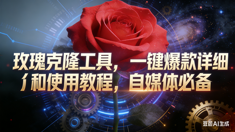 (16837期)玫瑰克隆工具,鲁大魔ai,自媒体必备神器,一键爆款,详细介绍,和使用教程-富爸爸项目圈