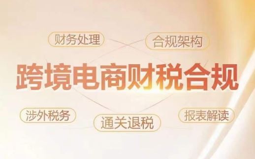跨境老板财税合规特训营，规避财税风险、提升企业利润-富爸爸项目圈