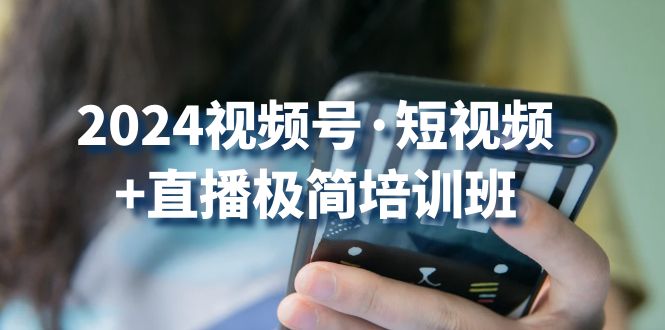 2024视频号短视频+直播极简培训班：抓住视频号风口，流量红利-富爸爸项目圈