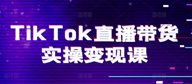 TikTok直播带货实操变现课：系统起号、科学复盘、变现链路、直播配置、小店操作流程、团队搭建等。-富爸爸项目圈