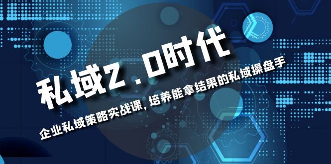 （8291期）私域-2.0时代：企业私域策略实战课，培养能拿结果的私域操盘手-富爸爸项目圈