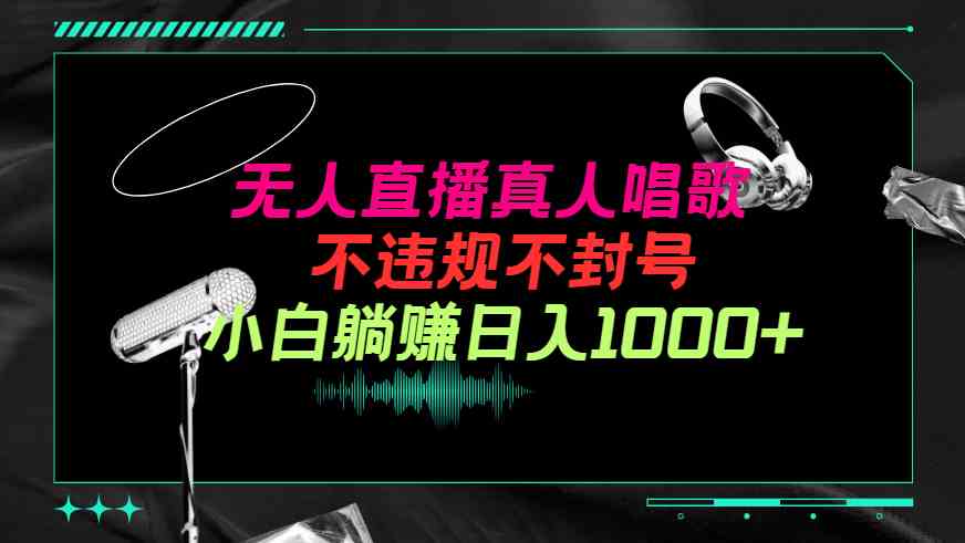 (9622期）抖音24小时无人直播音乐，不违规，不封号纯撸音浪，小白实操当天日入1000+-富爸爸项目圈