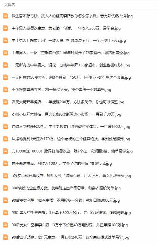 图片[7]-（9607期）真实有效391套商业模式，年入几十到几百万案例解析（电子书+视频+图文）-富爸爸项目圈