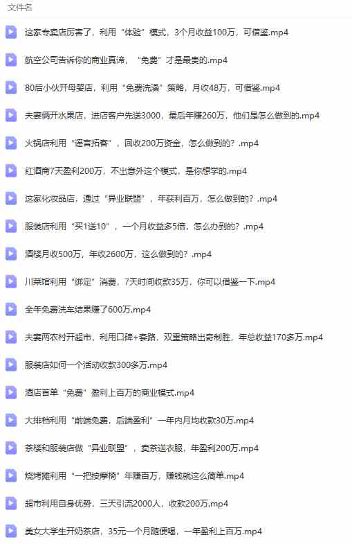 图片[8]-（9607期）真实有效391套商业模式，年入几十到几百万案例解析（电子书+视频+图文）-富爸爸项目圈