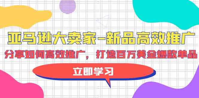 （9945期）亚马逊 大卖家-新品高效推广，分享如何高效推广，打造百万美金爆款单品-富爸爸项目圈