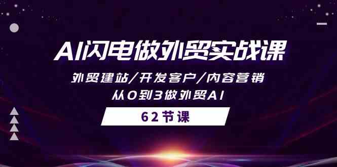 （10049期）AI闪电做外贸实战课，外贸建站/开发客户/内容营销/从0到3做外贸AI-62节-富爸爸项目圈