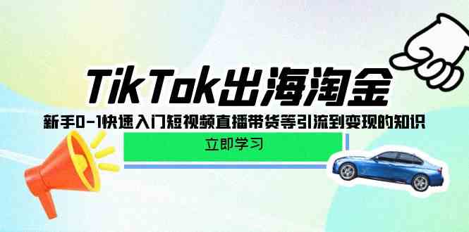 （10035期）TikTok-出海淘金，新手0-1快速入门短视频直播带货等引流到变现的知识-富爸爸项目圈
