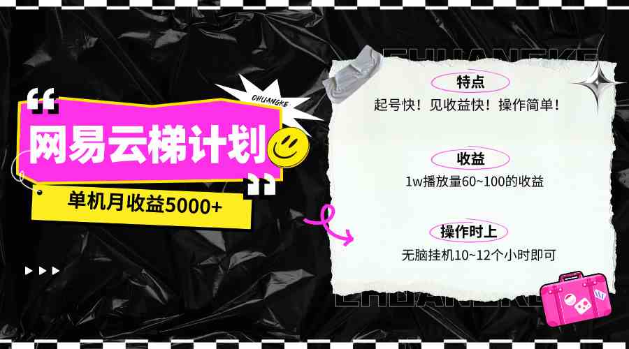 （10063期）最新网易云梯计划网页版，单机月收益5000+！可放大操作-富爸爸项目圈