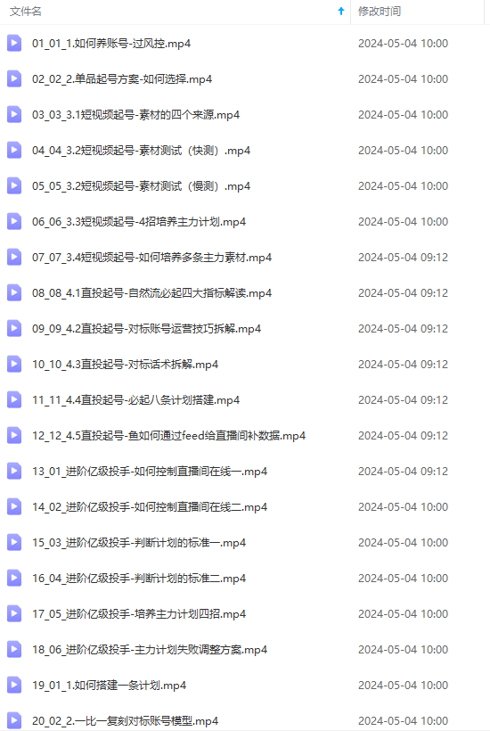 图片[2]-（10297期）2024单品正价起号，直播素材投流选品：选品课+投流课+素材课+卡首屏/100节-富爸爸项目圈