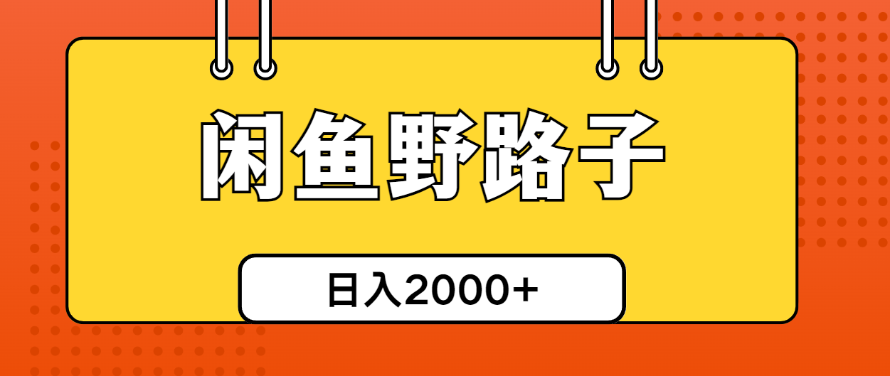 （10679期）闲鱼野路子引流创业粉，日引50+单日变现四位数-富爸爸项目圈
