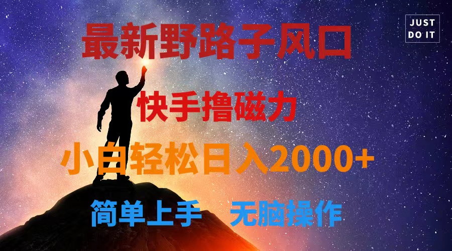 （10754期）最新风口！快手撸磁力，野路子，小白无脑操作日入2000+-富爸爸项目圈