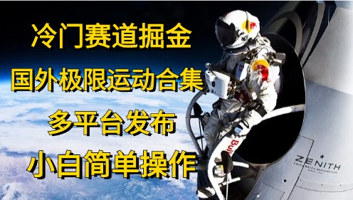 （10745期）冷门赛道掘金，国外极限运动视频合集，多平台发布，小白简单操作-富爸爸项目圈
