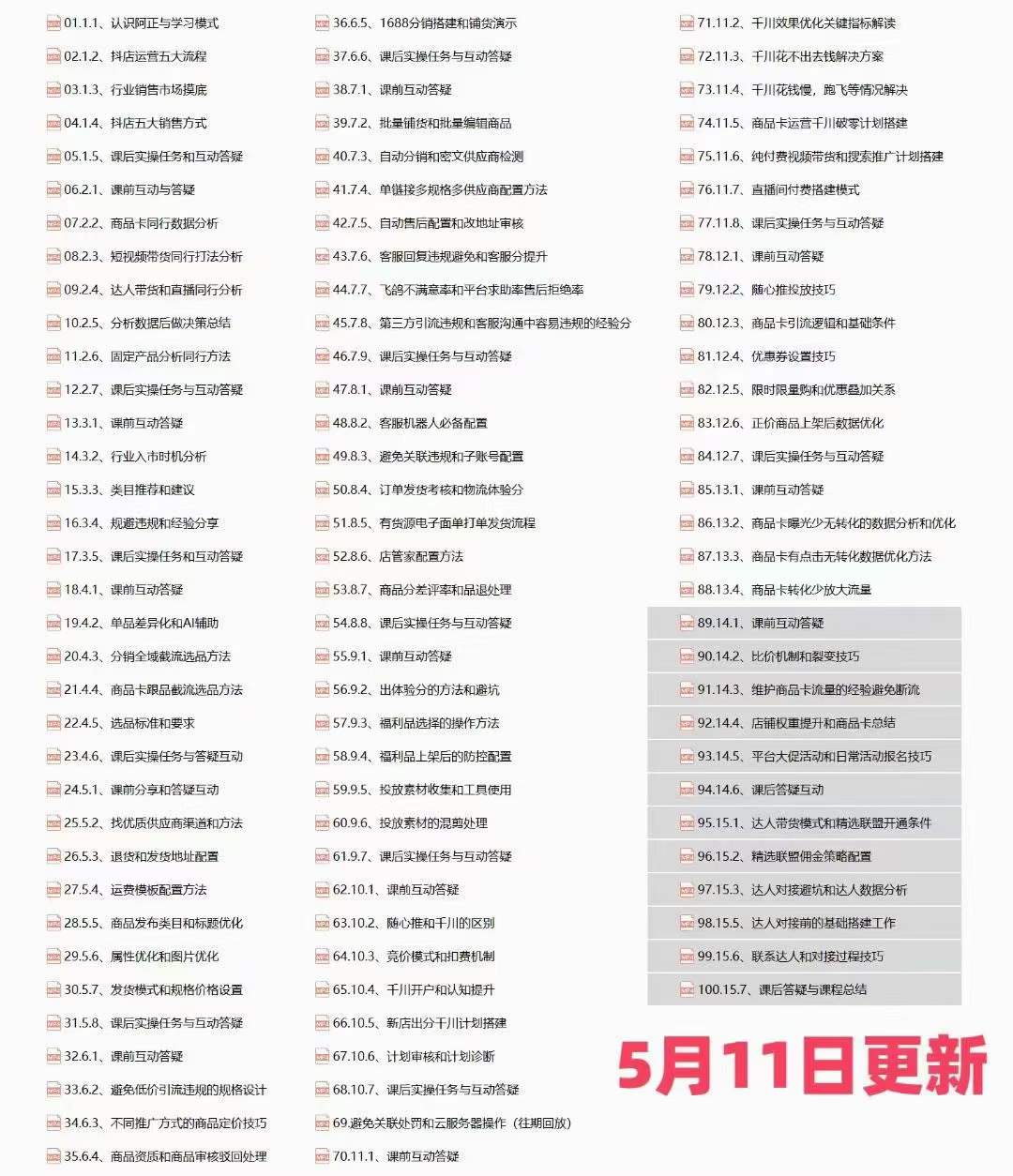 图片[2]-（10625期）抖店·第27期特训营 体验分拉升/商品卡引流/投流效果优化/精选联盟引流/等-富爸爸项目圈