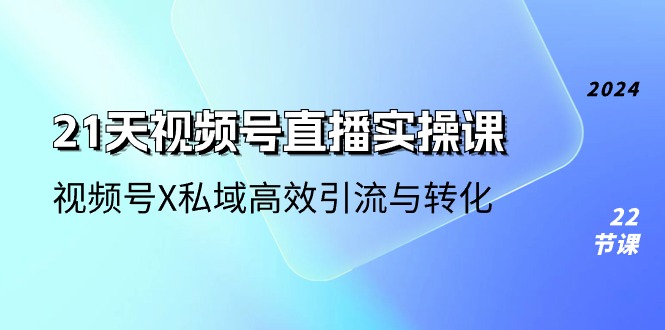 （10966期）21天-视频号直播实操课，视频号X私域高效引流与转化（22节课）-富爸爸项目圈